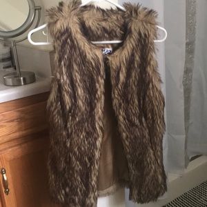 Faux fur vest